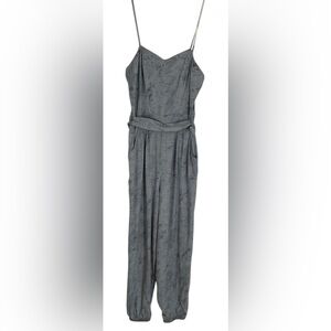 Emerald Sundae Spaghetti Strap Tie Waist Jumpsuit Size M NWOT